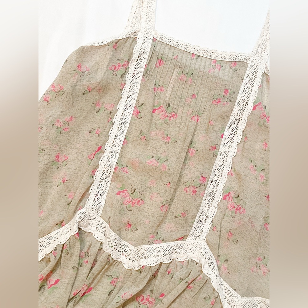 Free People Sheer Beige Top • NWT - Picture 6 of 9